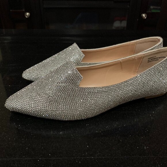 Sparkly Shiny Silver Shoes - Picture 2 of 5